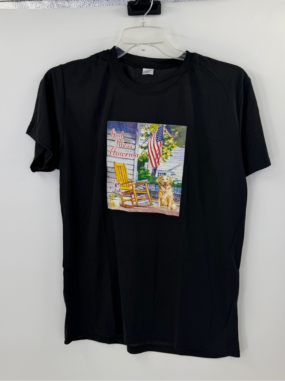 God Bless America Black Short Sleeve Tee